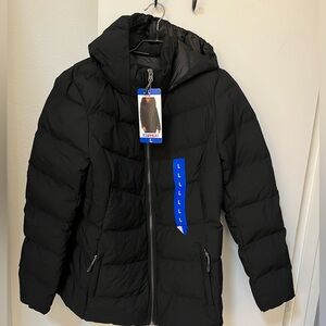 Black puffer coat large